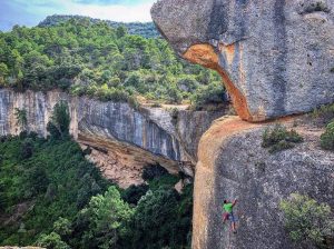 Margalef és una de les millors destinacions on practicar l'escalada